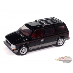 1989 Dodge Caravan Turbo Black Gray Lower & Red - 2025 Premium Release 3 Version B - Auto World - 1/64 - AW64522 B C