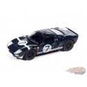(Preorder) Ford GT40 NO. 7 1965 Bleu foncé & bandes blanche - 2025 Premium Release 3 Version B - Auto World - 1/64 - AWSP208 B