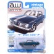 1965 Plymouth Barracuda Dark Blue Poly Silver - 2025 Premium Release 3 Version B - Auto World - 1/64 - AW64522 B D