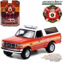 (FDNY) - 1996 Ford Bronco - Fire & Rescue Series 3 - 1/64 Greenlight - 67030 E