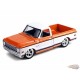 1972 Chevrolet C-10 Short Bed Custom - Orange with White Two-Tone - Greenlight 1/64 - GL-1352001