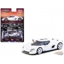 Koenigsegg CC850 avec pack de cartes à collectionner - Blanc - Tarmac Works - 1/64 - T64G-TL051-WH