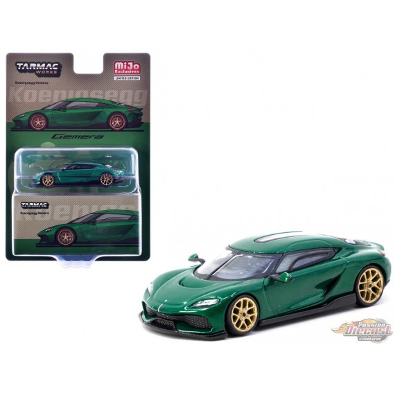 Koenigsegg Gemera - Vert - Tarmac Works - 1/64 - T64G-TL053-GR Passion Diecast