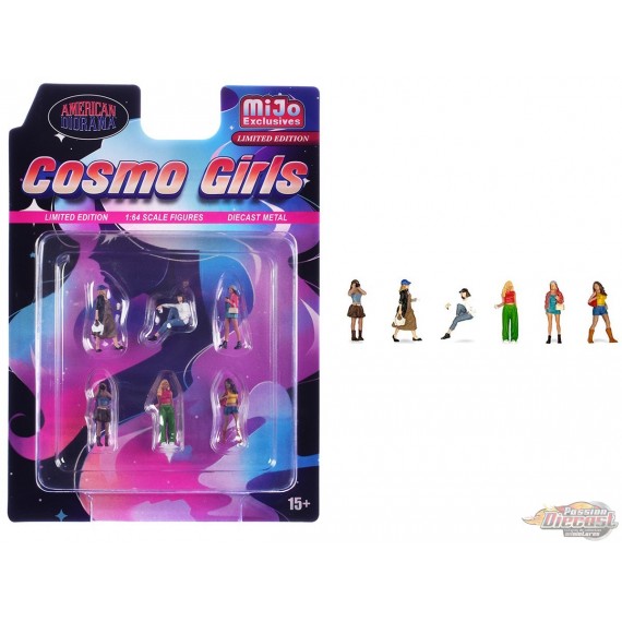 Cosmo Girls - Ensemble de 6 pièces métal - American Diorama 1/64 - AD-2437 Passion Diecast