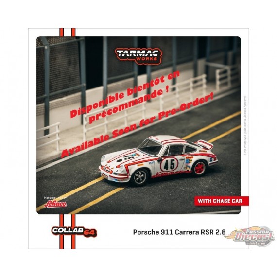 Porsche 911 Carrera RSR 2.8 24h Le Mans 1973 No.45 Winner - Tarmac Works - 1/64 - T64S-023-73LM45 Passion Diecast