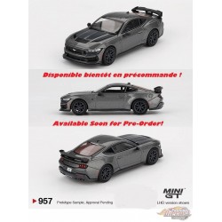 Ford Mustang Dark Horse 2024 Carbonized Gray - Mini GT - 1:64 - MGT00957 Passion Diecast