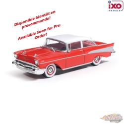 Chevrolet Bel Air Sedan 1957 - Rouge Matador et Ivoire Inde - IXO Models - 1:64 - IA64008 Passion Diecast