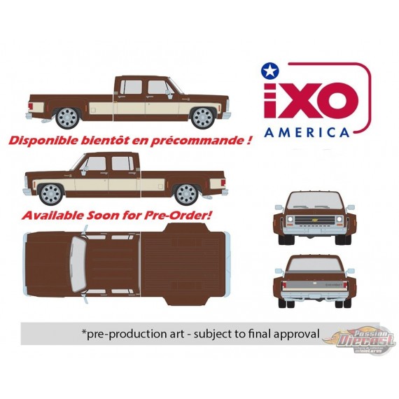 1979 Chevrolet Scottsdale C20 Crew Cab - Dually Lowered - Brown & Tan - Mijo Exclusif - IXO Models - 1:64 - IAPR1014