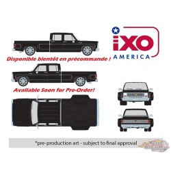1979 Chevrolet Silverado C30 Crew Cab Dually Lowered - Noir - Mijo Exclusive - IXO Models - 1:64 - IAPR1013