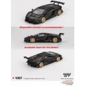 (Preorder) LB-WORKS Lamborghini Aventador Limited Edition - Matte Noir - Mini GT - 1:64 - MGT01087