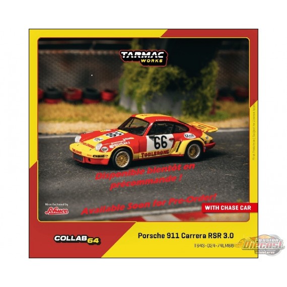 Porsche 911 Carrera RSR 3.0 24h Le Mans 1974 No.66 - Rouge - Tarmac Works - 1/64 - T64S-024-74LM66 Passion Diecast