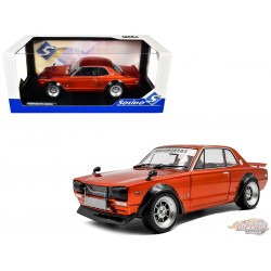 Nissan Skyline (C10) Hakosuka 1970 Orange - Solido - 1/18 - S1813003 - Passion Diecast 