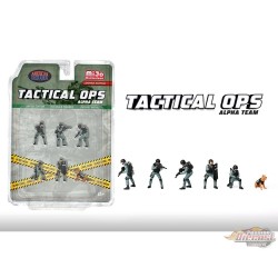 Figurines - Équipe de police des opérations tactiques - American Diorama 1/64 - AD-2440 Passion Diecast