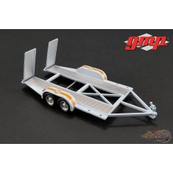 (Web Only) Remorque à voiture Tandem  avec Tire Rack - Gulf    GMP 1/43 14304