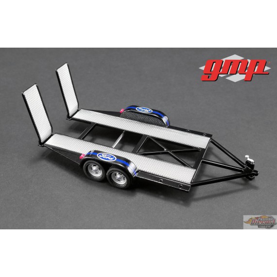 Remorque à voiture Tandem  avec Tire Rack -FORD   GMP 1/43 14305 Passion Diecast 
