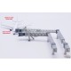 Air passenger Bridge for narrow-body aircraft transparent / 2 per set / JC Wings / 1:400 / LH4389