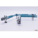 (Web only) Air passenger Bridge for narrow-body aircraft Blue / 2 per set / JC Wings / 1:400 / LH4390