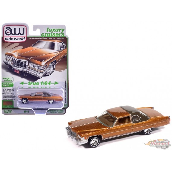 1976 Cadillac Coupe de Ville Amberlite Firemist - 2026 Premium Release 1 Version A - Auto World - 1/64 - AW64532 A A