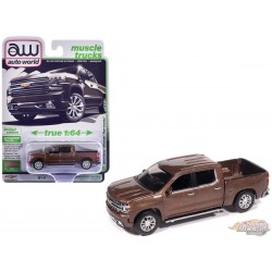 2019 Chevy Silverado High Country Oakwood - 2026 Premium Release 1 Version A - Auto World - 1/64 - AW64532 AWSP215 A