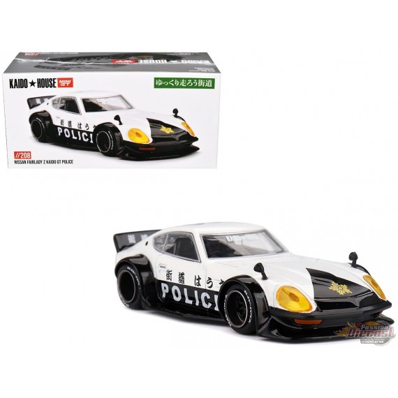 Nissan Fairlady Z Kaido GT Police - Mini GT & Kaido★House 1/64 - KHMG208 Passion Diecast