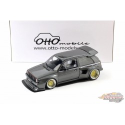 (Preorder)(Free shipping) VW Golf II 2 GTI par Kyzyl Saleem Gris Ascot métallisé 2021 - OTTO - 1/18 - OT476