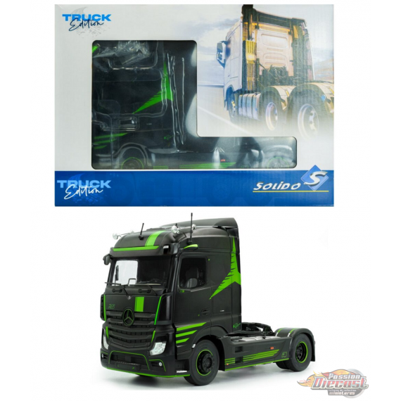 Mercedes Actros R5 2021 Black - Solido - 1/24 - S2400204 - Passion Diecast 