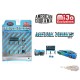 Metal Tools Set A Blue14 pcs set - American Diorama - 1/64 - AD-2449 Passion Diecast