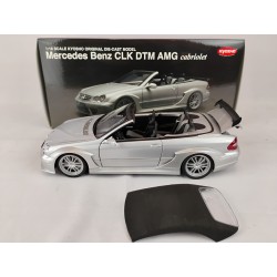 (Used)(Free shipping)  MERCEDES BENZ CLK DTM AMG CABRIOLET (SILVER) 1/18 KYOSHO 084625 Used