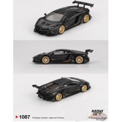 LB-WORKS Lamborghini Aventador Limited Edition - Matte Black - Mini GT - 1:64 - MGT01087 Passion Diecast