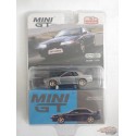 CHASE CAR Mini GT - 1:64 - Nissan Skyline GT-R R-32 NISMO S-Tune Bleu - Mijo Exclusives USA - MGT00326GR