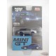 CHASE CAR Toyota Supra Bleu Perle métallique -  MINI GT 1:64 - Mijo Exclusive - MGT00211GR - Passion Diecast 