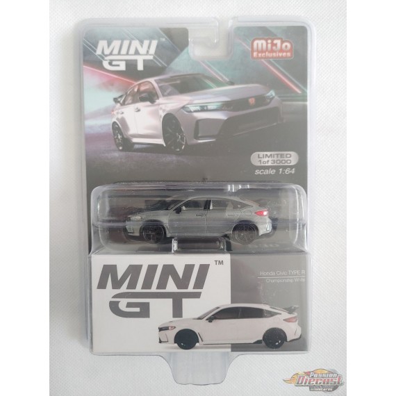CHASE CAR Honda Civic Type R Championnat Blanc 2023 - Mini GT - 1:64 - MGT00530GR Passion Diecast