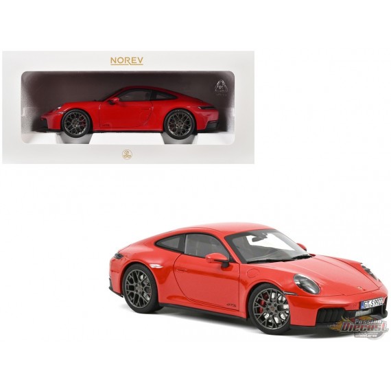 Porsche 911 Carrera 2025 Rouge - Norev 1:18 - 187171 - Passion Diecast