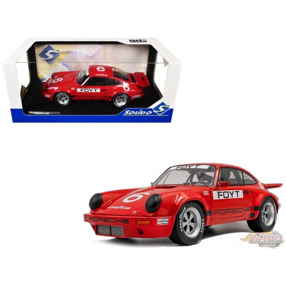 Porsche 911 No 6 Foyt Iroc Daytona 1974 - Solido - 1/18 - S1810704 - Passion Diecast 