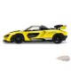 McLaren Senna 8-PAS Racing - Yellow Metallic with Black Top - Hyper-Spec -  Jada  1/24 - 36484 Passion diecast