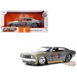 Chevrolet Chevelle SS 1971 Hurst - Gris métallisé et bandes dorées - Bigtime Muscle -  Jada 1/24 - 36588 -  Passion diecast