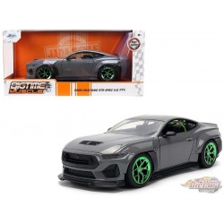 2024 Ford Mustang RTR Gray with Green Wheels - Bigtime Muscle - Jada 1/24 - 36593 Passion diecast