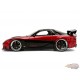 Mazda RX-7 Widebody VeilSide 1995 - Noir et rouge métallique - JDM Tuners -  Jada 1/24 - 37646 -  Passion diecast