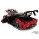 Mazda RX-7 Widebody VeilSide 1995 - Noir et rouge métallique - JDM Tuners -  Jada 1/24 - 37646 -  Passion diecast