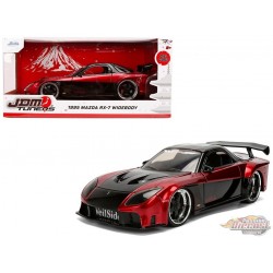 1995 Mazda RX-7 Widebody VeilSide - Black and Red Metallic - JDM Tuners - Jada 1/24 - 37646 Passion diecast