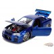 Nissan Skyline GT-R (R34) Blue Color Brush Finish 25 Years of Fast & Furious Anniversary - Jada 1/24 - 37704 Passion diecast