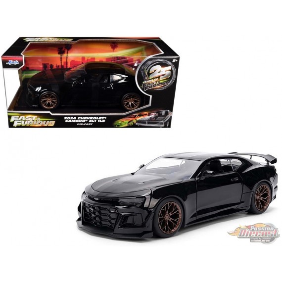 Chevrolet Camaro ZL1 1LE Noir 2024 Fast X - 25e anniversaire Fast & Furious -  Jada 1/24 - 36475-25TH Passion Diecast
