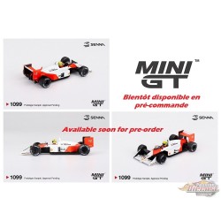 (Preorder) McLaren MP4/4 No.12 Ayrton Senna Vainqueur du Grand Prix du Japon 1988 - Mini GT - 1:64 - MGT01099-BL