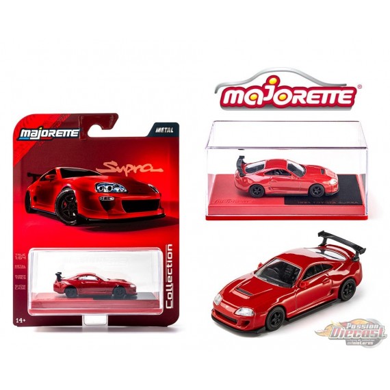 Toyota Supra 1995 - Rouge - Majorette 1:64 - 8505001023 - Passion Diecast 