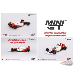 McLaren MP4/6 No.1 Ayrton Senna 1991 Japanese Grand Prix 2nd Place - Mini GT - 1:64 - MGT01120-BL