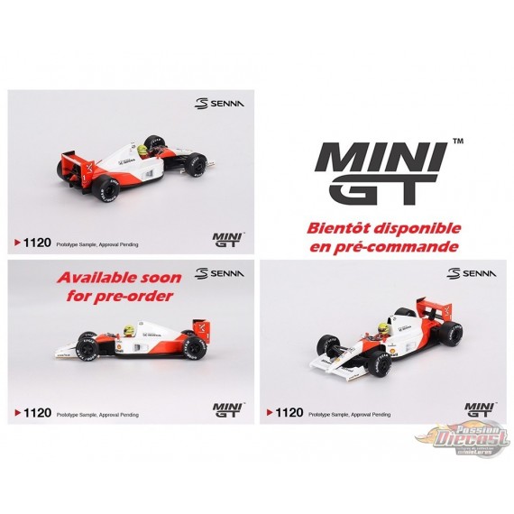 McLaren MP4/6 No.1 Ayrton Senna 1991 Japanese Grand Prix 2nd Place - Mini GT - 1:64 - MGT01120-BL