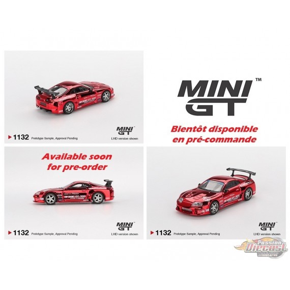 Toyota Supra (A80) Top Secret GT-300 Top Secret - Red Chrome - Mini GT - 1:64 - MGT01132 Passion Diecast