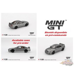NISSAN Skyline GT-R Dark Metal Gray (NISMO BCNR33 CRS Version) - Mini GT - 1:64 - MGT01128 Passion Diecast