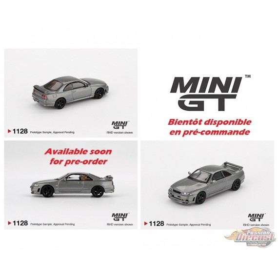 NISSAN Skyline GT-R Gris métallisé foncé (Version NISMO BCNR33 CRS) - Mini GT - 1:64 - MGT01128 Passion Diecast