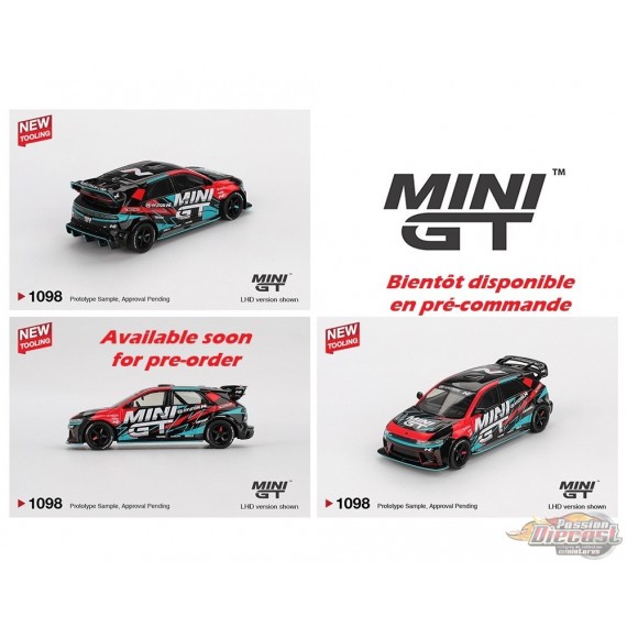 Hyundai Ioniq 5N MINI GT RS-01T 2025 Tokyo Auto Salon - Noir - Mini GT - 1:64 - MGT01098 Passion Diecast